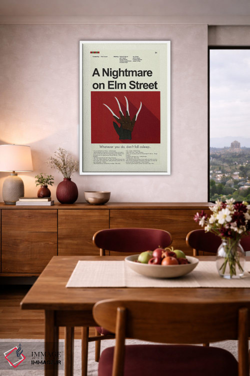 تابلو مینیمال کابوس در خیابان الم اثر پرینتس اند گیگلز اثر ارین هیگرمن - D4W