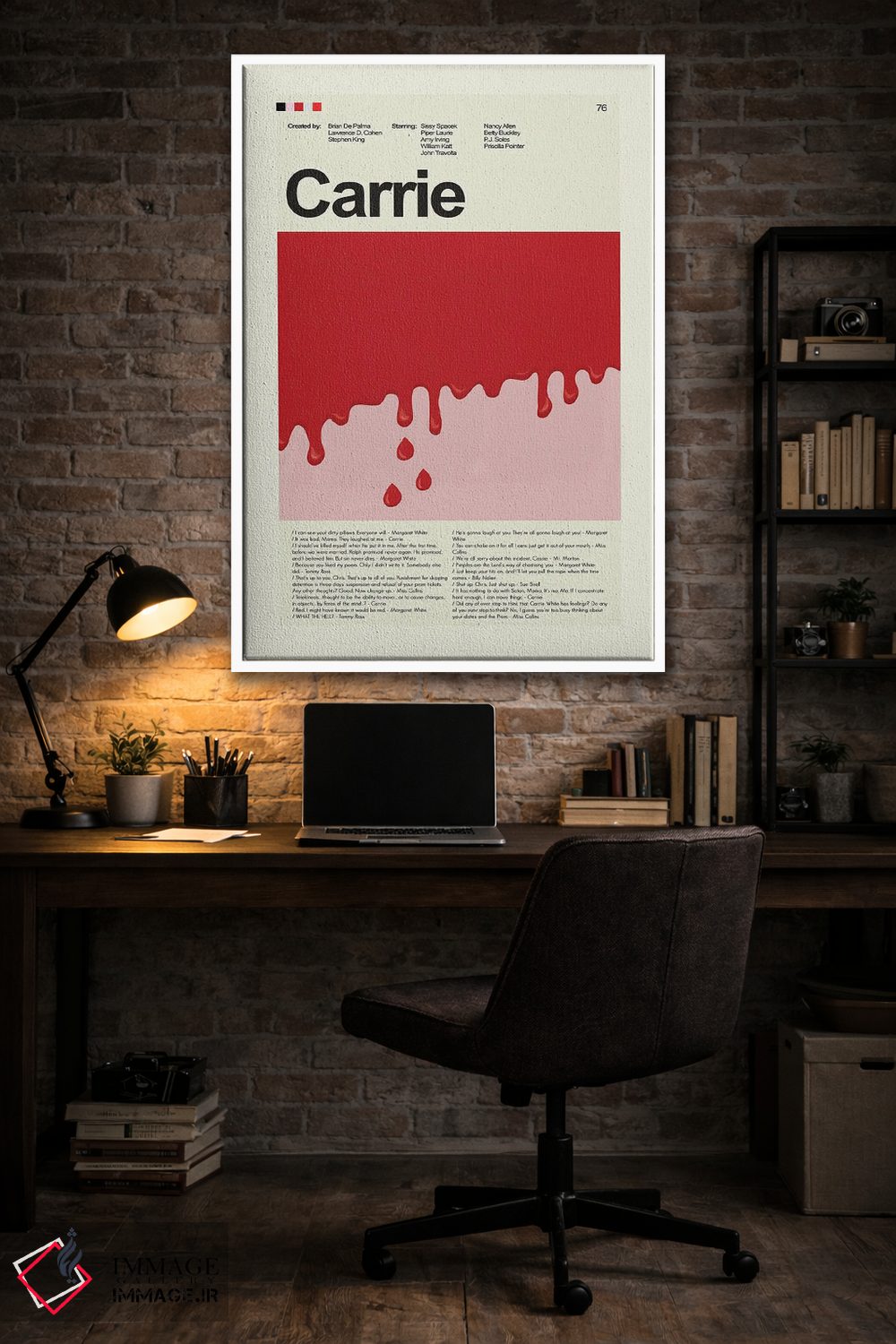 تابلو مینیمال کری اثر پرینتس اند گیگلز اثر ارین هیگرمن - D4W