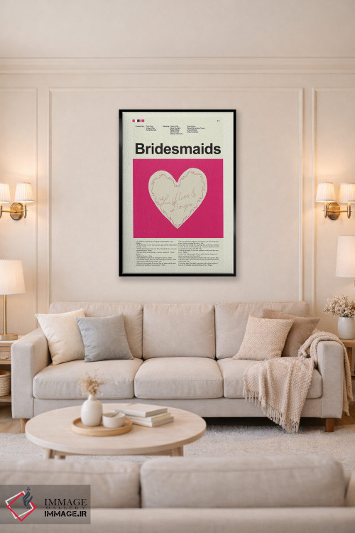 تابلو مینیمال دوست دخترهای عروس اثر پرینتس اند گیگلز اثر ارین هیگرمن - D4B