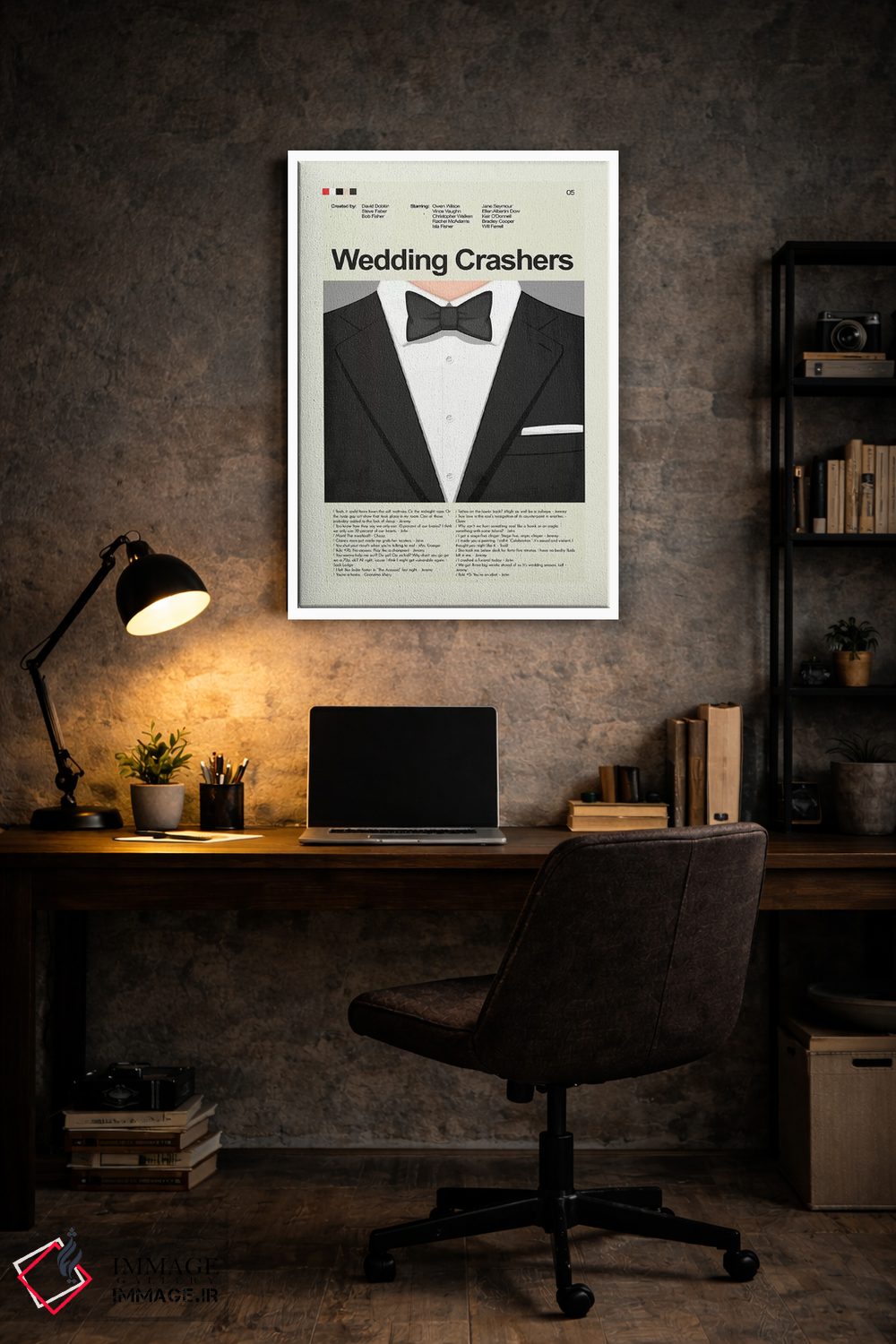 تابلو دکوراتیو مزاحمان عروسی اثر پرینتس اند گیگلز اثر ارین هیگرمن - D6W