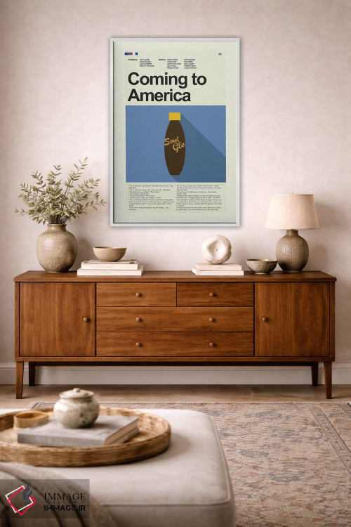 تابلو دکوراتیو آمدن به آمریکا اثر پرینتس اند گیگلز اثر ارین هیگرمن - D3W
