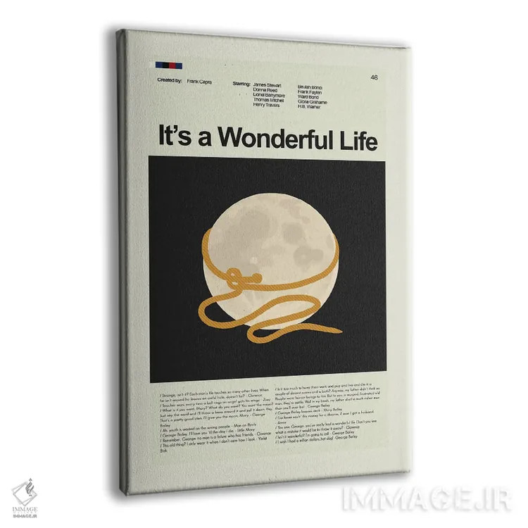 تابلو دکوراتیو زندگی شگفت انگیز است اثر پرینتس اند گیگلز اثر ارین هیگرمن - نمای پرسپکتیو محصول