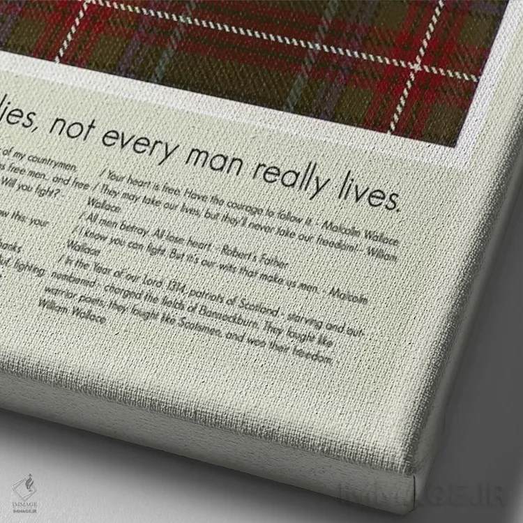 تابلو دکوراتیو قلب شجاع اثر پرینتس اند گیگلز اثر ارین هیگرمن - نمای نزدیک بافت بوم