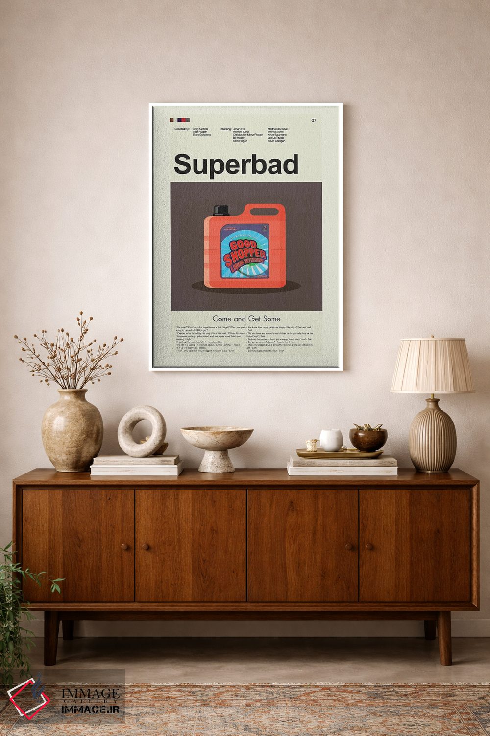 تابلو دکوراتیو سوپر بد اثر پرینتس اند گیگلز اثر ارین هیگرمن - D1W