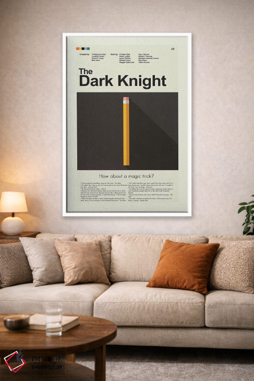 تابلو دکوراتیو شوالیه تاریکی اثر پرینتس اند گیگلز اثر ارین هیگرمن - D1W