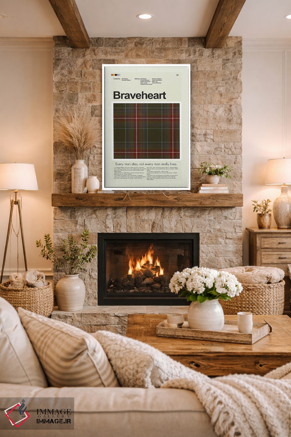 تابلو دکوراتیو قلب شجاع اثر پرینتس اند گیگلز اثر ارین هیگرمن - D1W