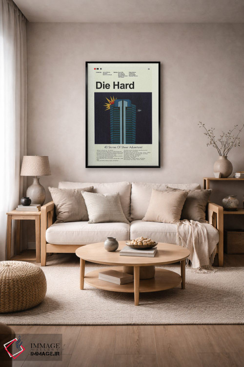 تابلو دکوراتیو جان سخت اثر پرینتس اند گیگلز اثر ارین هیگرمن - D4B