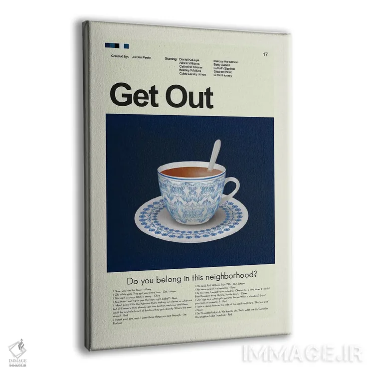 تابلو مینیمال برو بیرون اثر پرینتس اند گیگلز اثر ارین هیگرمن - نمای پرسپکتیو محصول