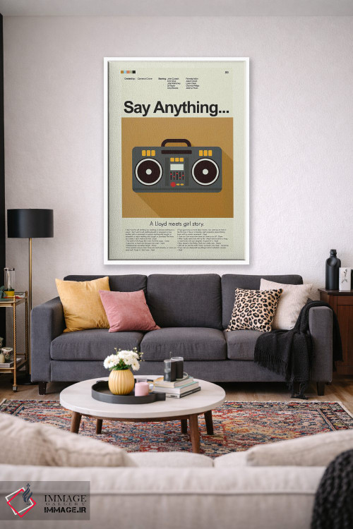 تابلو دکوراتیو هر چه بگویی اثر پرینتس اند گیگلز اثر ارین هیگرمن - D1W