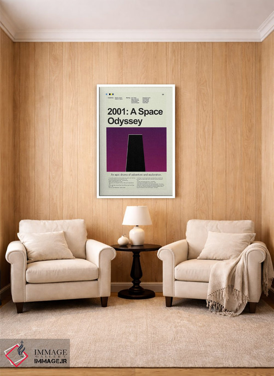 تابلو مینیمال ۲۰۰۱: یک ادیسه فضایی اثر پرینتس اند گیگلز اثر ارین هیگرمن - D2W