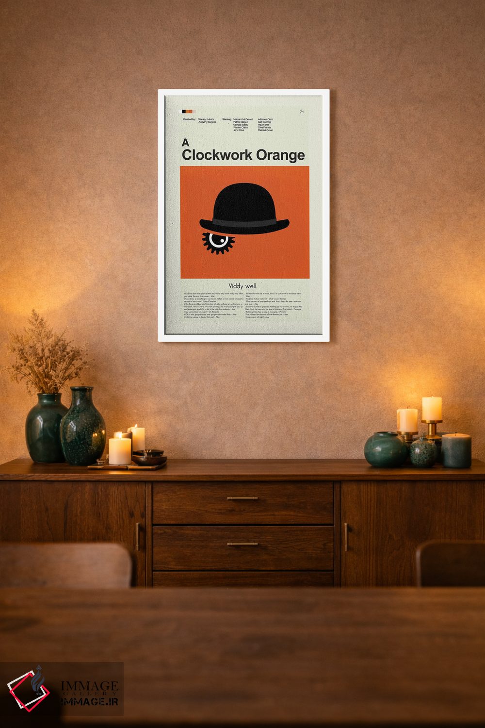 تابلو دکوراتیو پرتقال کوکی اثر پرینتس اند گیگلز اثر ارین هیگرمن - D1W