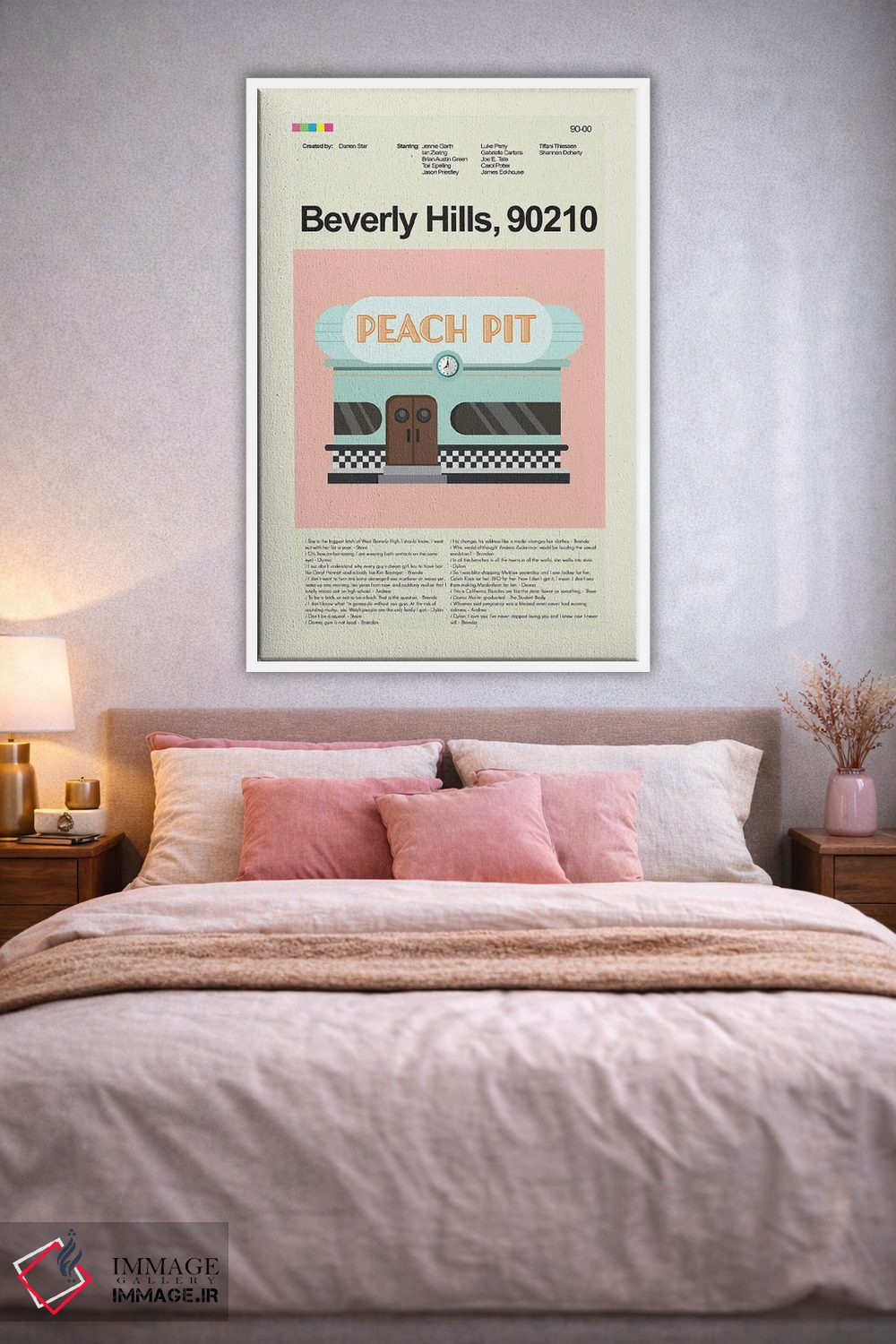 تابلو مینیمال بورلی هیلز ۹۰۲۱۰ اثر پرینتس اند گیگلز اثر ارین هیگرمن - D1W