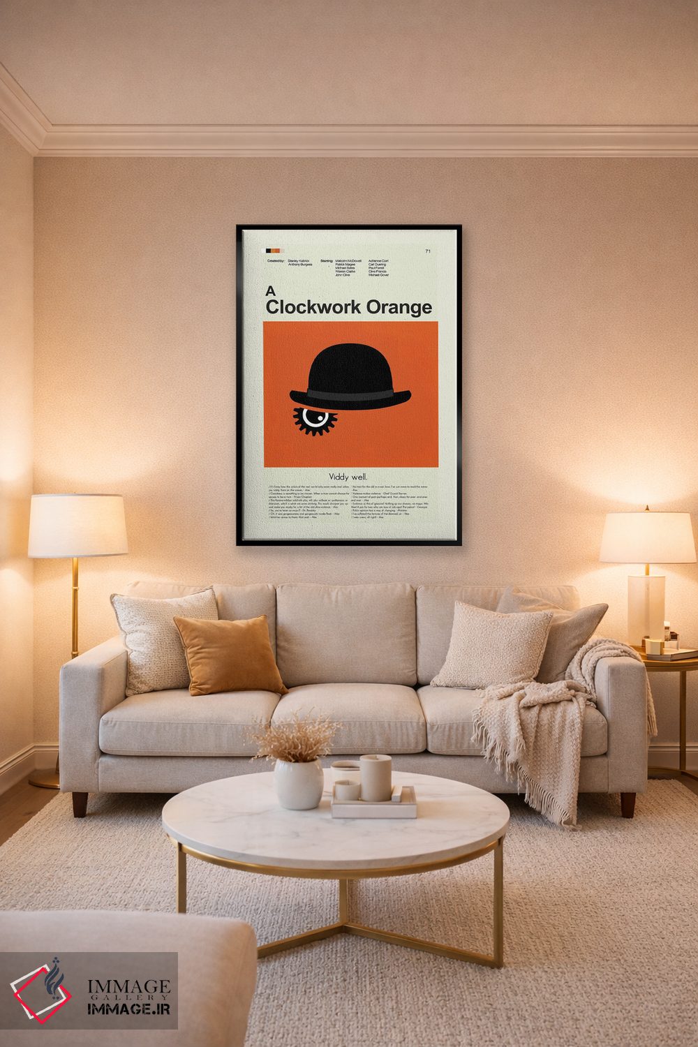 تابلو دکوراتیو پرتقال کوکی اثر پرینتس اند گیگلز اثر ارین هیگرمن - D4B