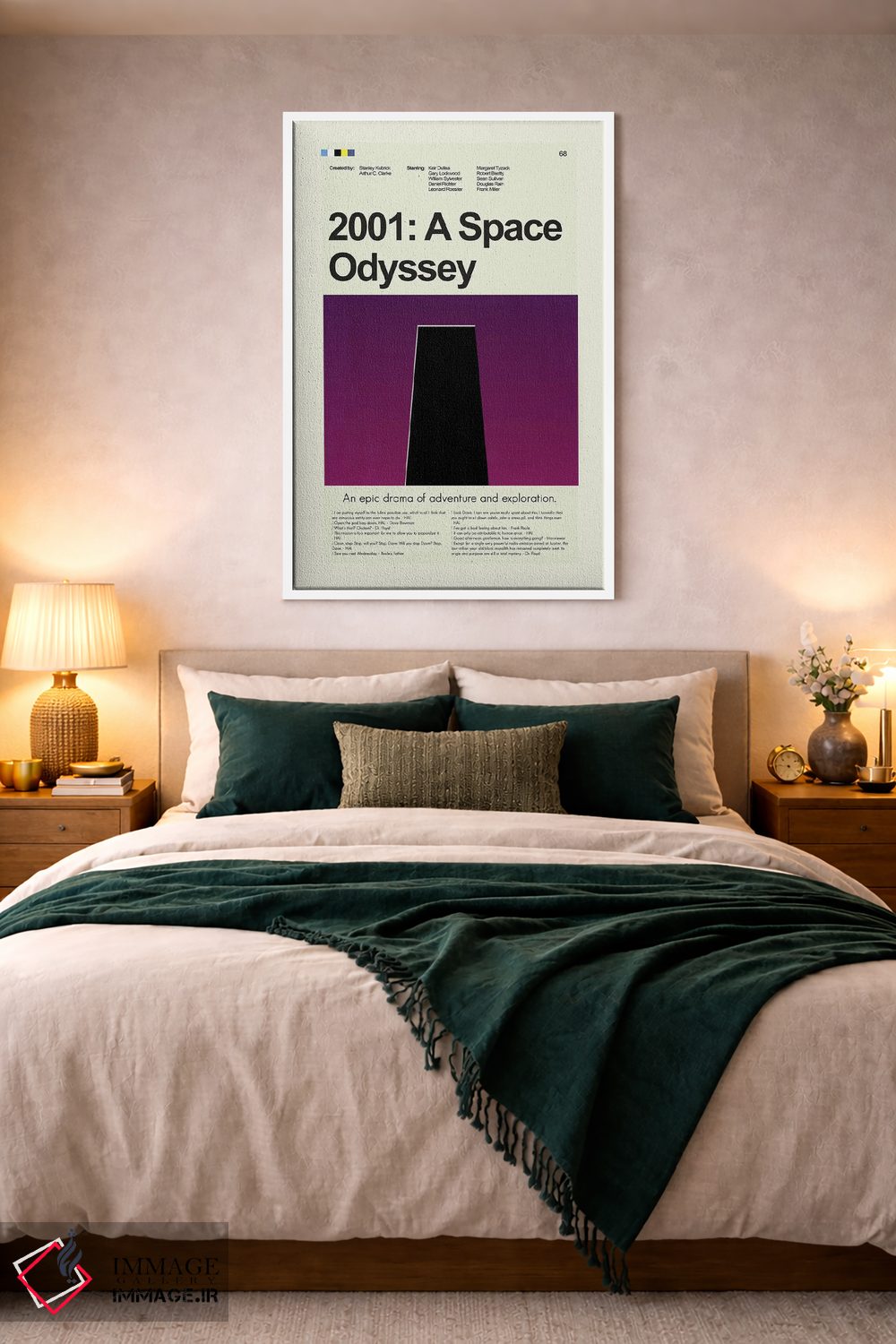 تابلو مینیمال ۲۰۰۱: یک ادیسه فضایی اثر پرینتس اند گیگلز اثر ارین هیگرمن - D3W