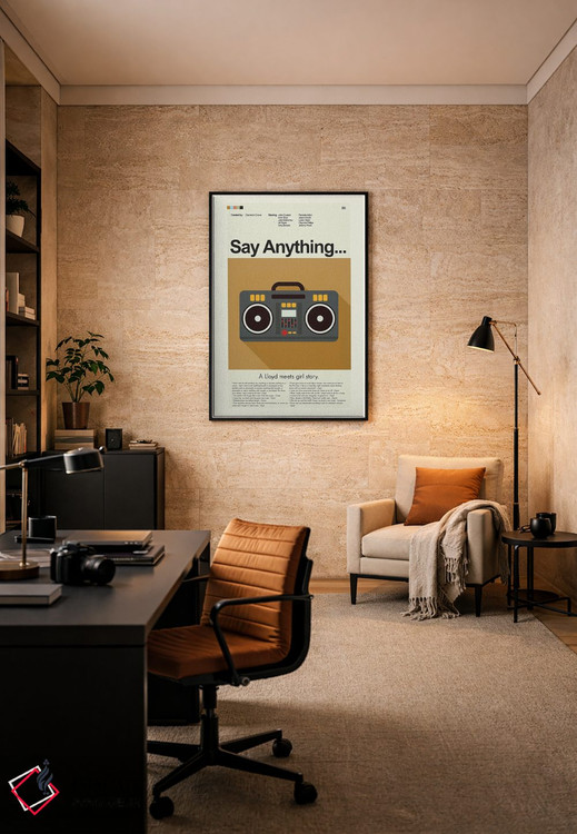 تابلو دکوراتیو هر چه بگویی اثر پرینتس اند گیگلز اثر ارین هیگرمن - D6B