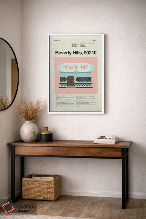 تابلو مینیمال بورلی هیلز ۹۰۲۱۰ اثر پرینتس اند گیگلز اثر ارین هیگرمن - D3W