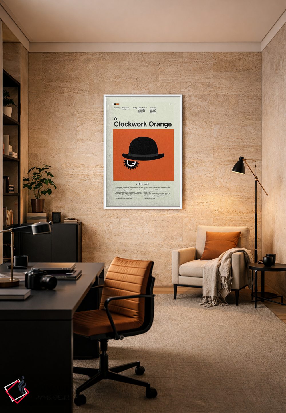 تابلو دکوراتیو پرتقال کوکی اثر پرینتس اند گیگلز اثر ارین هیگرمن - D5W