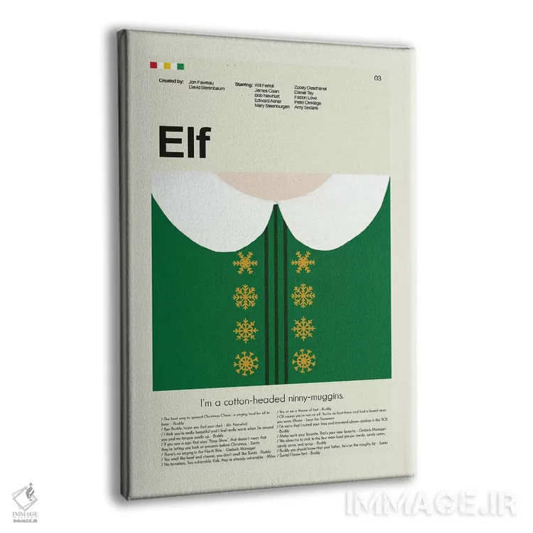 تابلو دکوراتیو الف اثر پرینتس اند گیگلز اثر ارین هیگرمن - نمای پرسپکتیو محصول