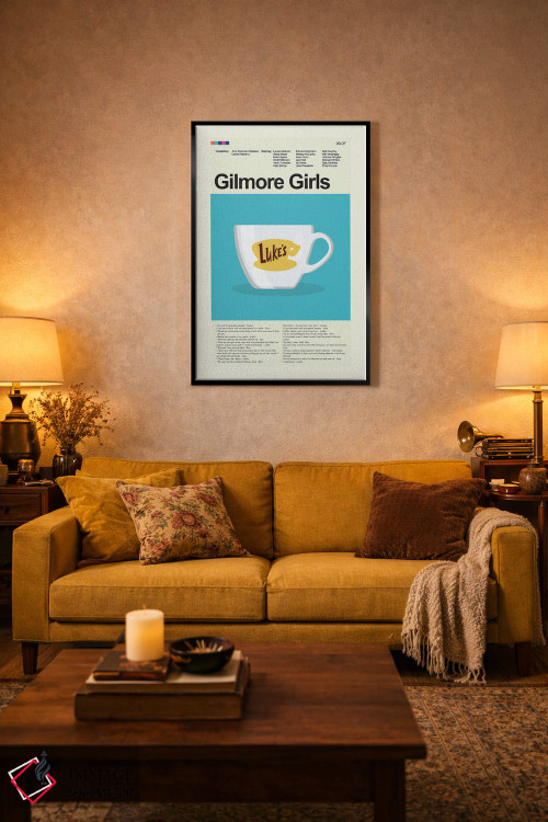 تابلو مینیمال دختران گیل مور اثر پرینتس اند گیگلز اثر ارین هیگرمن - D2B