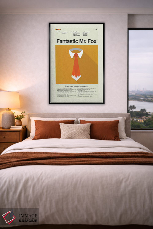 تابلو مینیمال آقای روباه شگفت انگیز اثر پرینتس اند گیگلز اثر ارین هیگرمن - D5B