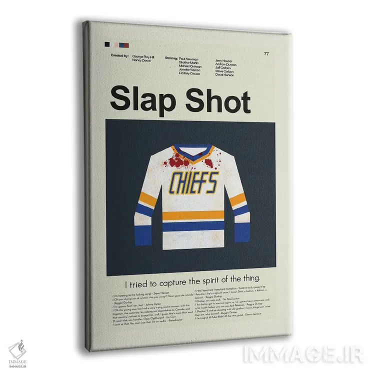 تابلو مینیمال ضربه محکم و ناگهانی اثر پرینتس اند گیگلز اثر ارین هیگرمن - نمای پرسپکتیو محصول