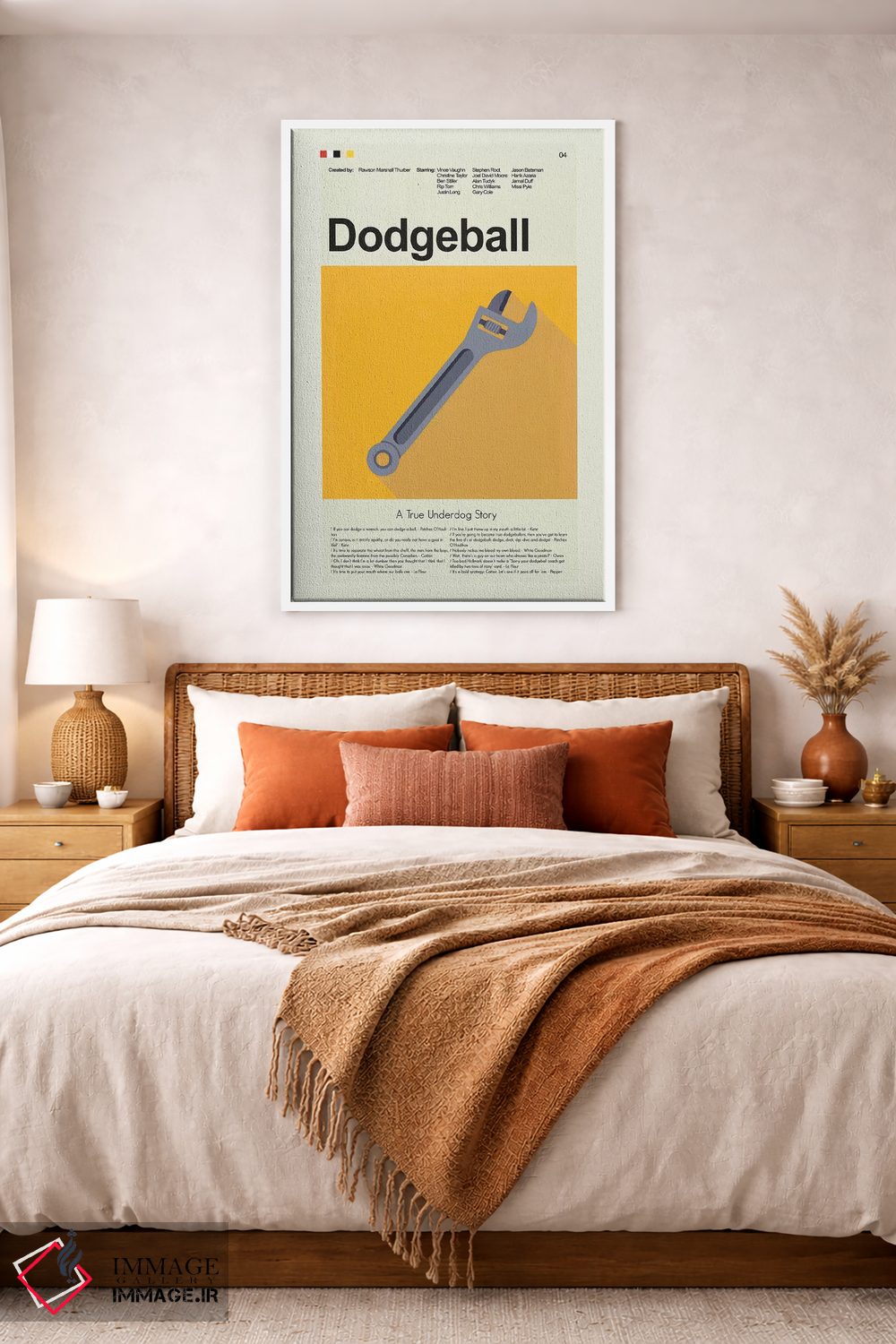 تابلو دکوراتیو دوج بال اثر پرینتس اند گیگلز اثر ارین هیگرمن - D3W