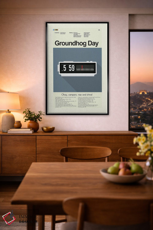 تابلو مینیمال روز موش خرما اثر پرینتس اند گیگلز اثر ارین هیگرمن - D4B