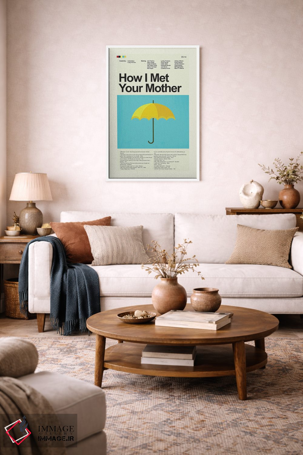 تابلو مینیمال چگونه مادرت را ملاقات کردم اثر پرینتس اند گیگلز اثر ارین هیگرمن - D2W