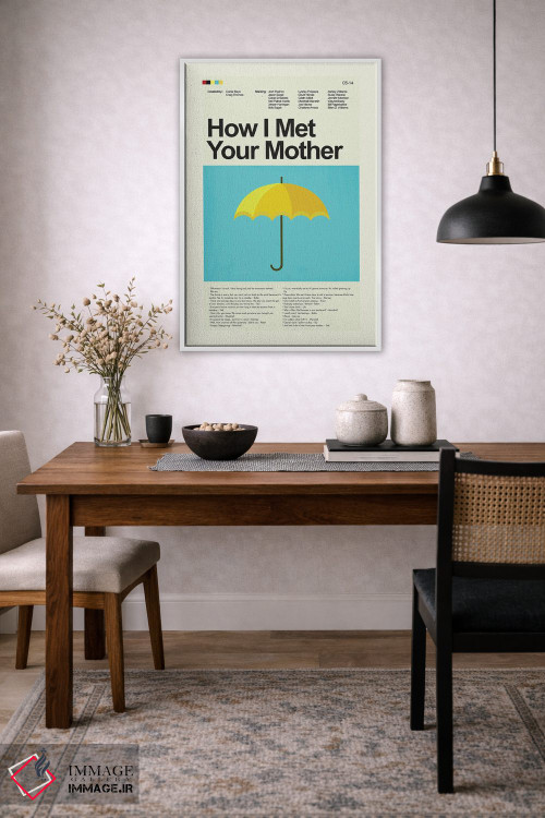 تابلو مینیمال چگونه مادرت را ملاقات کردم اثر پرینتس اند گیگلز اثر ارین هیگرمن - D3W