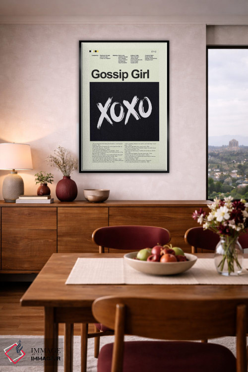 تابلو مینیمال دختر شایعه اثر پرینتس اند گیگلز اثر ارین هیگرمن - D3B