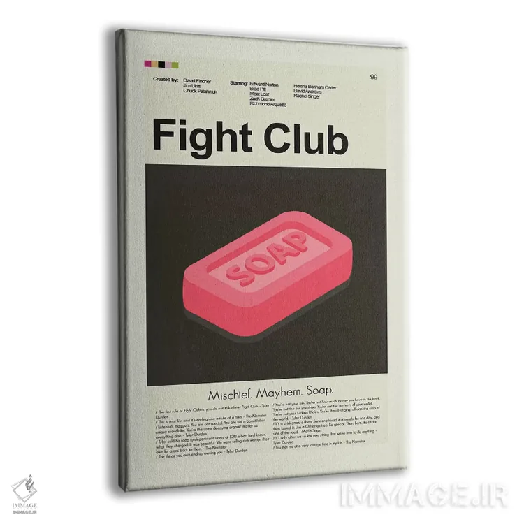 تابلو دکوراتیو باشگاه مشت زنی اثر پرینتس اند گیگلز اثر ارین هیگرمن - نمای پرسپکتیو محصول