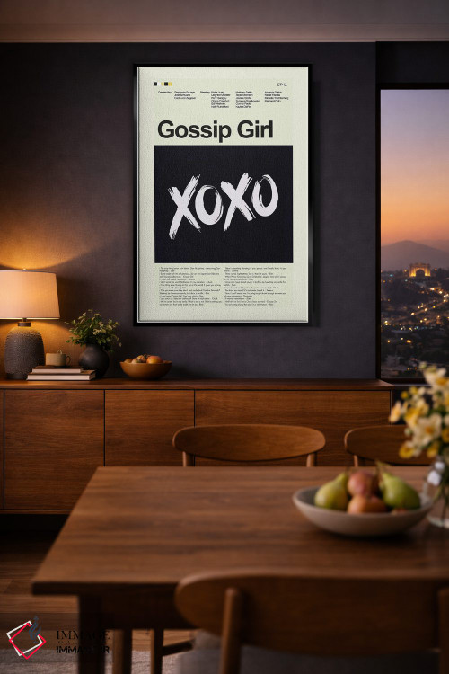 تابلو مینیمال دختر شایعه اثر پرینتس اند گیگلز اثر ارین هیگرمن - D2B