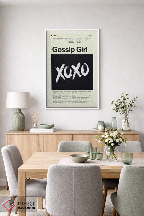 تابلو مینیمال دختر شایعه اثر پرینتس اند گیگلز اثر ارین هیگرمن - D5W