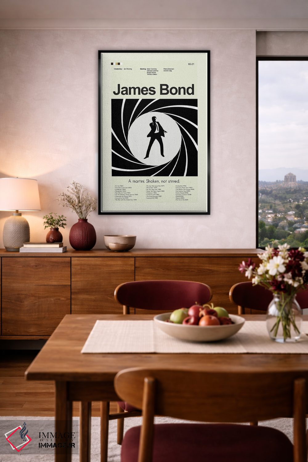 تابلو مینیمال جیمز باند اثر پرینتس اند گیگلز اثر ارین هیگرمن - D4B
