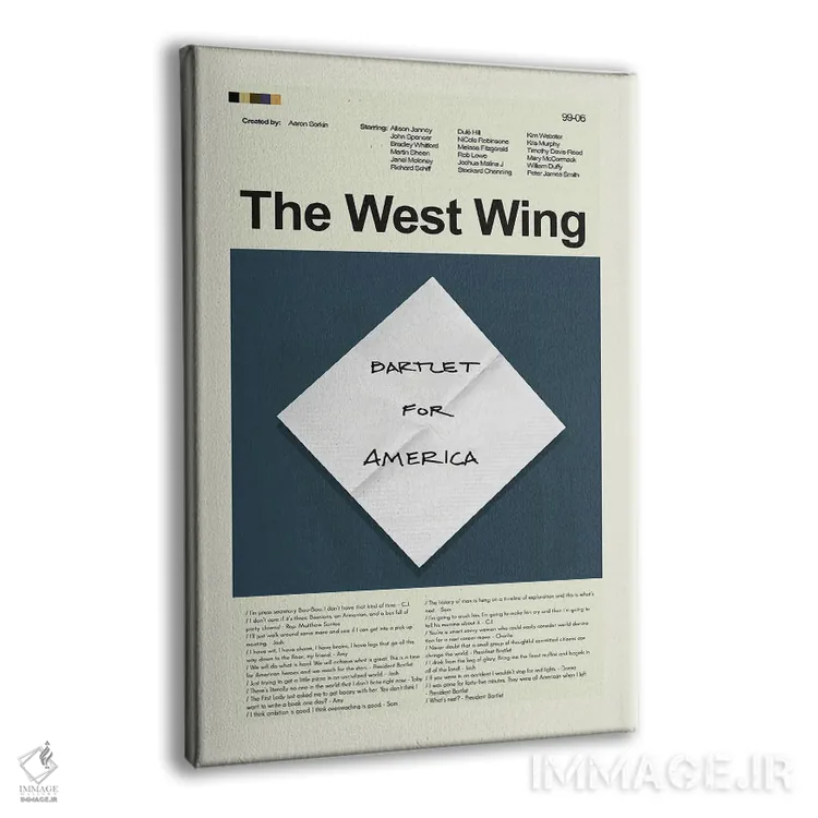 تابلو مینیمال بال غربی اثر پرینتس اند گیگلز اثر ارین هیگرمن - نمای پرسپکتیو محصول