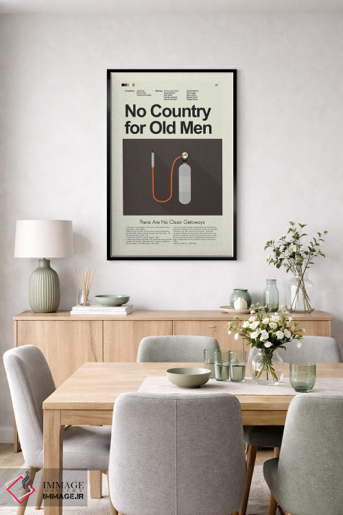 تابلو مینیمال سرزمین هیچ کس برای پیرمردها نیست اثر پرینتس اند گیگلز اثر ارین هیگرمن - D4B