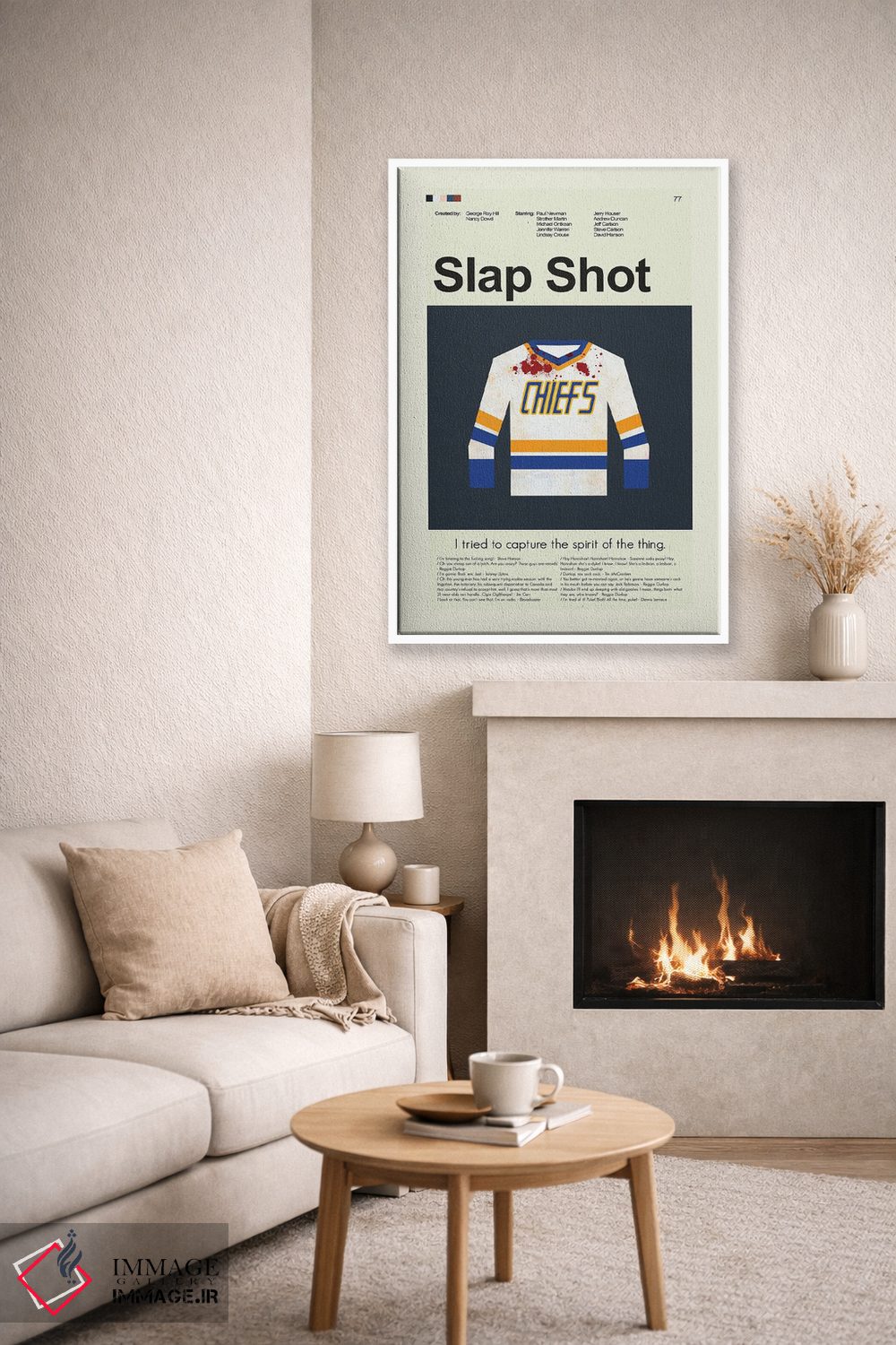 تابلو مینیمال ضربه محکم و ناگهانی اثر پرینتس اند گیگلز اثر ارین هیگرمن - D6W