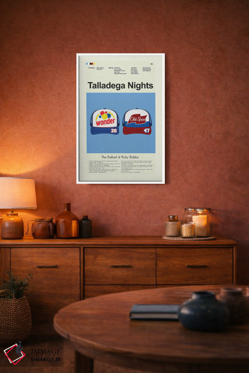 تابلو مینیمال شب های تالاگا: سروده ریکی بابی اثر پرینتس اند گیگلز اثر ارین هیگرمن - D3W