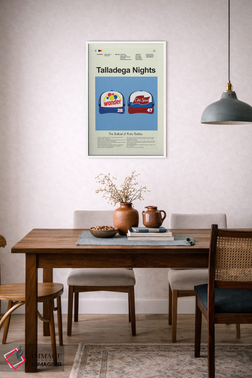 تابلو مینیمال شب های تالاگا: سروده ریکی بابی اثر پرینتس اند گیگلز اثر ارین هیگرمن - D6W