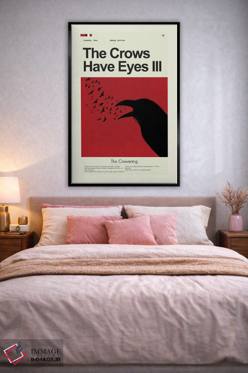 تابلو مینیمال کلاغ ها چشم دارند ۳ اثر پرینتس اند گیگلز اثر ارین هیگرمن - D3B