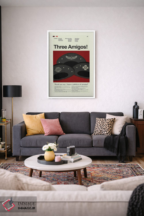 تابلو مینیمال سه دوست اثر پرینتس اند گیگلز اثر ارین هیگرمن - D3W