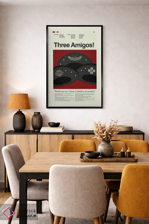 تابلو مینیمال سه دوست اثر پرینتس اند گیگلز اثر ارین هیگرمن - D5B