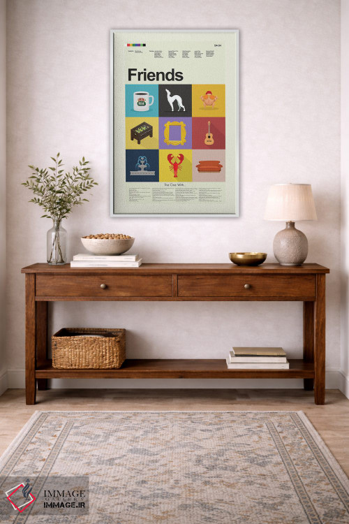 تابلو دکوراتیو دوستان اثر پرینتس اند گیگلز اثر ارین هیگرمن - D4W