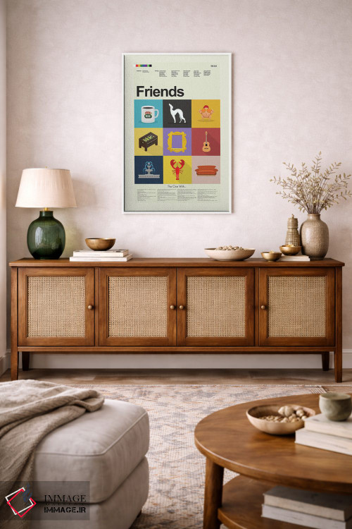 تابلو دکوراتیو دوستان اثر پرینتس اند گیگلز اثر ارین هیگرمن - D3W