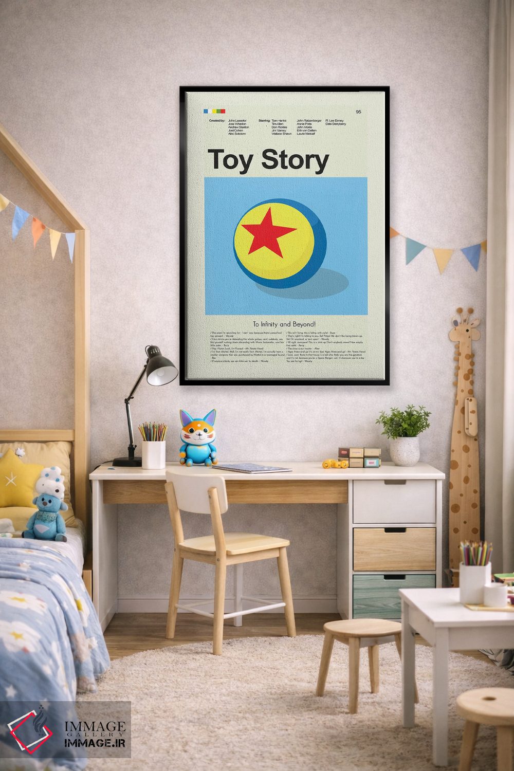 تابلو دکوراتیو داستان اسباب بازی اثر پرینتس اند گیگلز اثر ارین هیگرمن - D2B