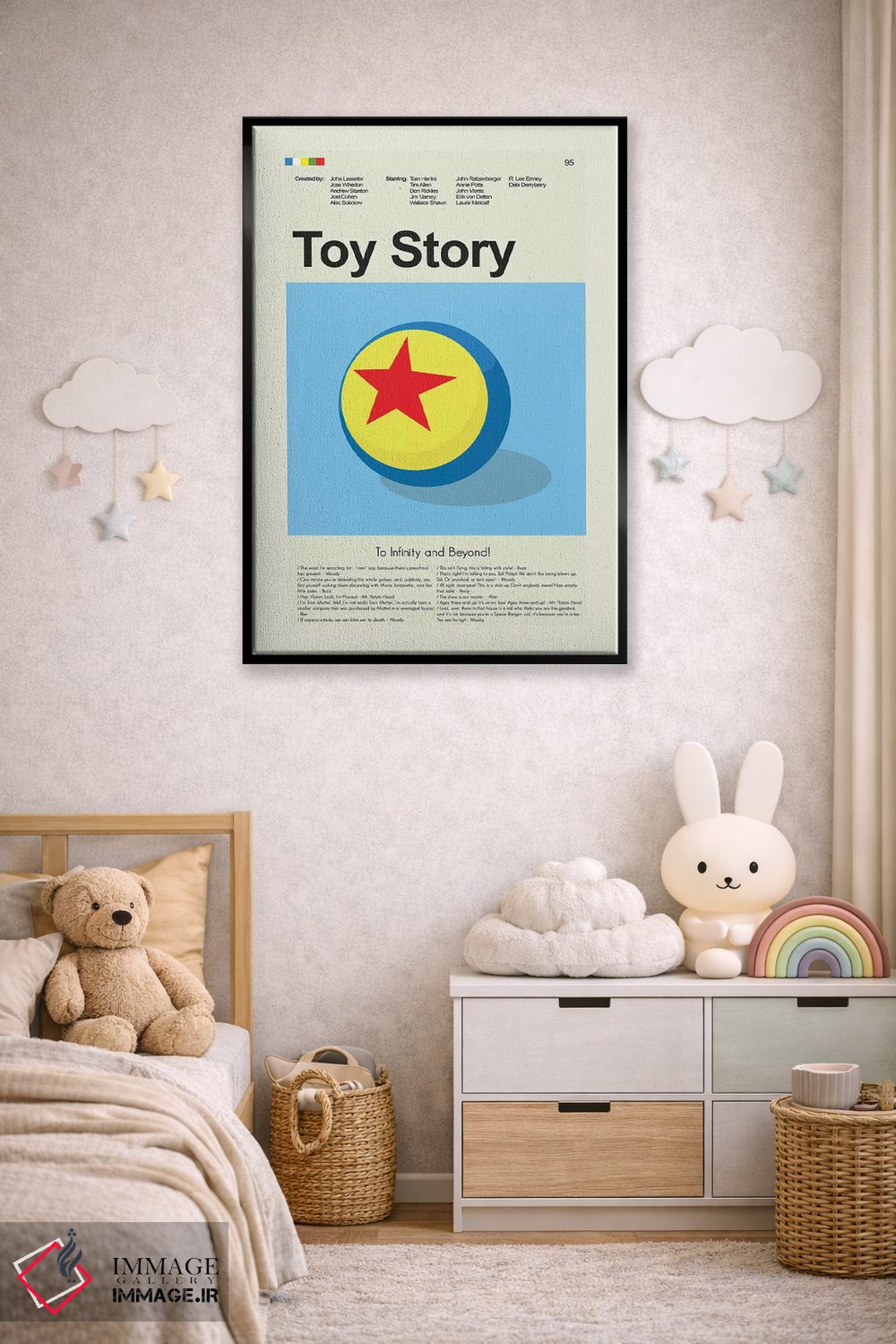 تابلو دکوراتیو داستان اسباب بازی اثر پرینتس اند گیگلز اثر ارین هیگرمن - D6B