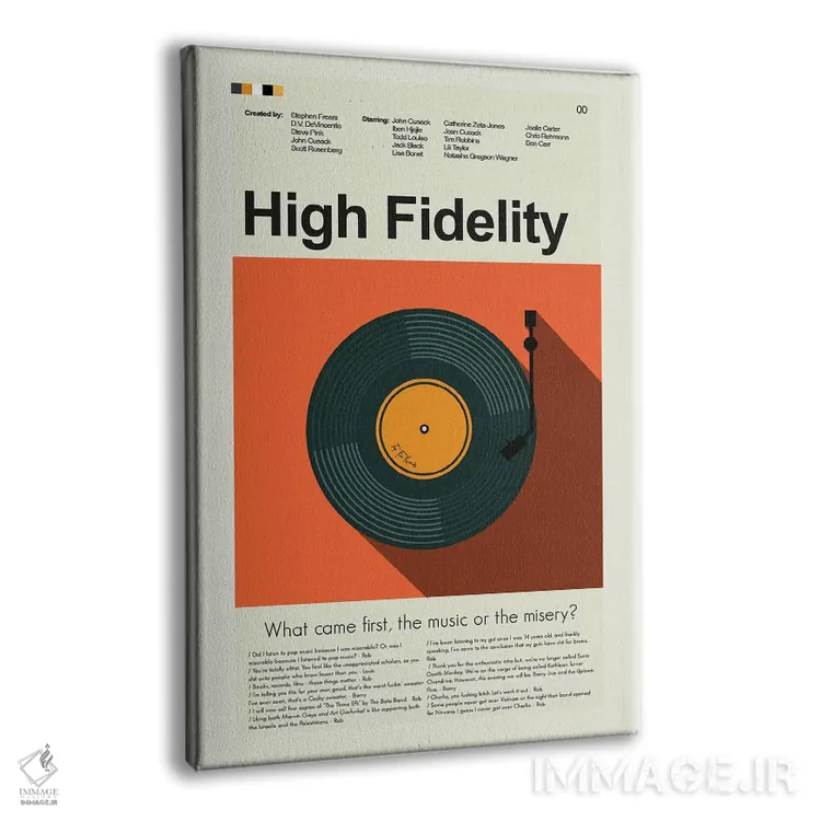 تابلو دکوراتیو وفاداری بالا اثر پرینتس اند گیگلز اثر ارین هیگرمن - نمای پرسپکتیو محصول