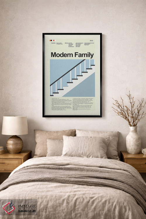تابلو دکوراتیو خانواده مدرن اثر پرینتس اند گیگلز اثر ارین هیگرمن - D3B