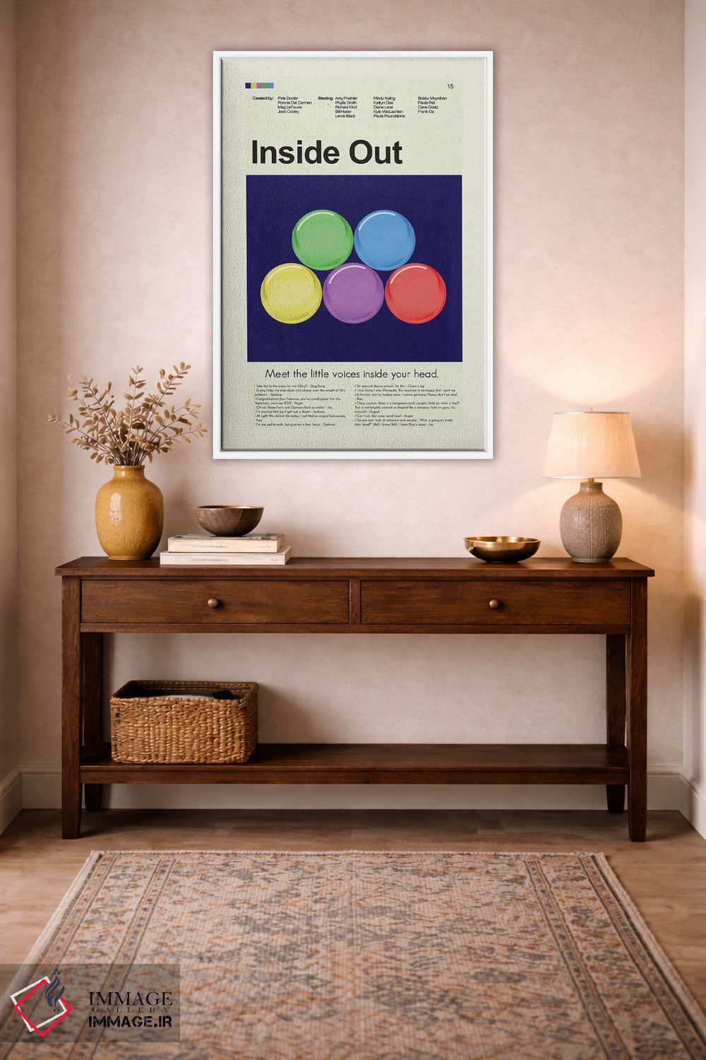 تابلو دکوراتیو درون بیرون اثر پرینتس اند گیگلز اثر ارین هیگرمن - D3W