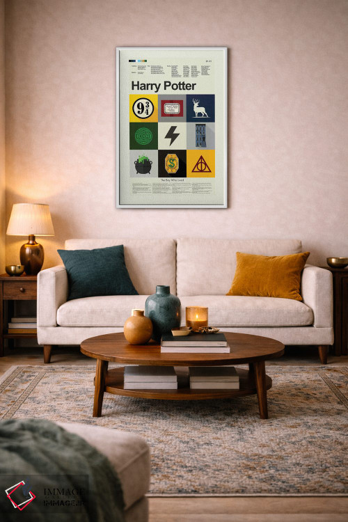 تابلو دکوراتیو هری پاتر اثر پرینتس اند گیگلز اثر ارین هیگرمن - D4W